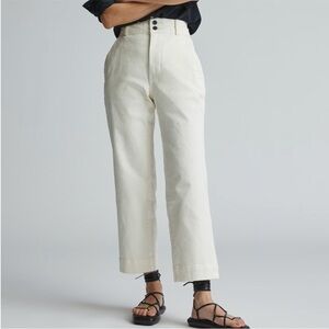 Everlane High-Waisted Wide Leg Cotton Pants